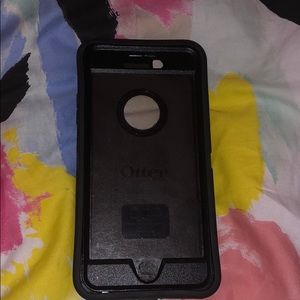 Black iPhone 8 Plus otter box case